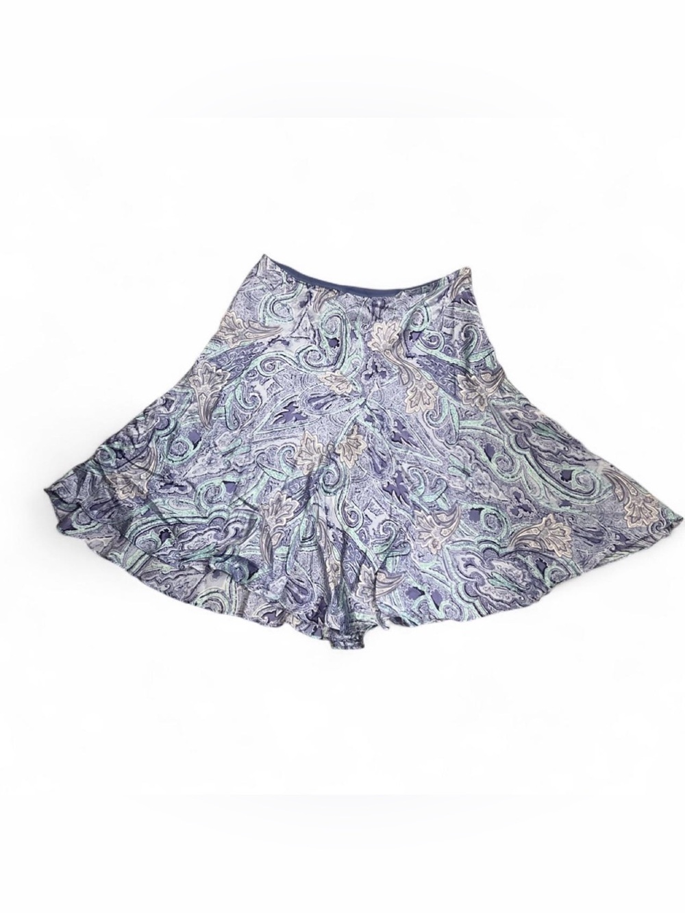 Vintage Silk Paisley Mini Skirt INC Women’s Sz 6 late90s/early2000s luxury y2k